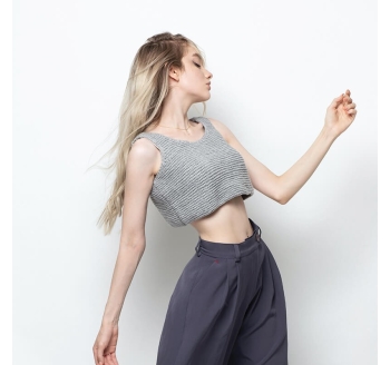 New polo collar dress for summer women's college style aging irregular hem long skirt